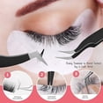 thumbnail image 4 of SIVOTE Pinces à Cils pour Extensions de Cils pour Volume, Isolation & Cils Classiques, Lot de 6, Noir & Rose, 4 of 5