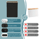 thumbnail image 5 of ZYNERY Gabinete Toallero con Tapa, Organizador y Almacenaje para Baño, Negro, 5 of 7