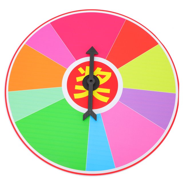 MasteelfCA Funny Hanging Prize Wheel Portable Turntable Lottery Wheel Smooth Prize Wheel