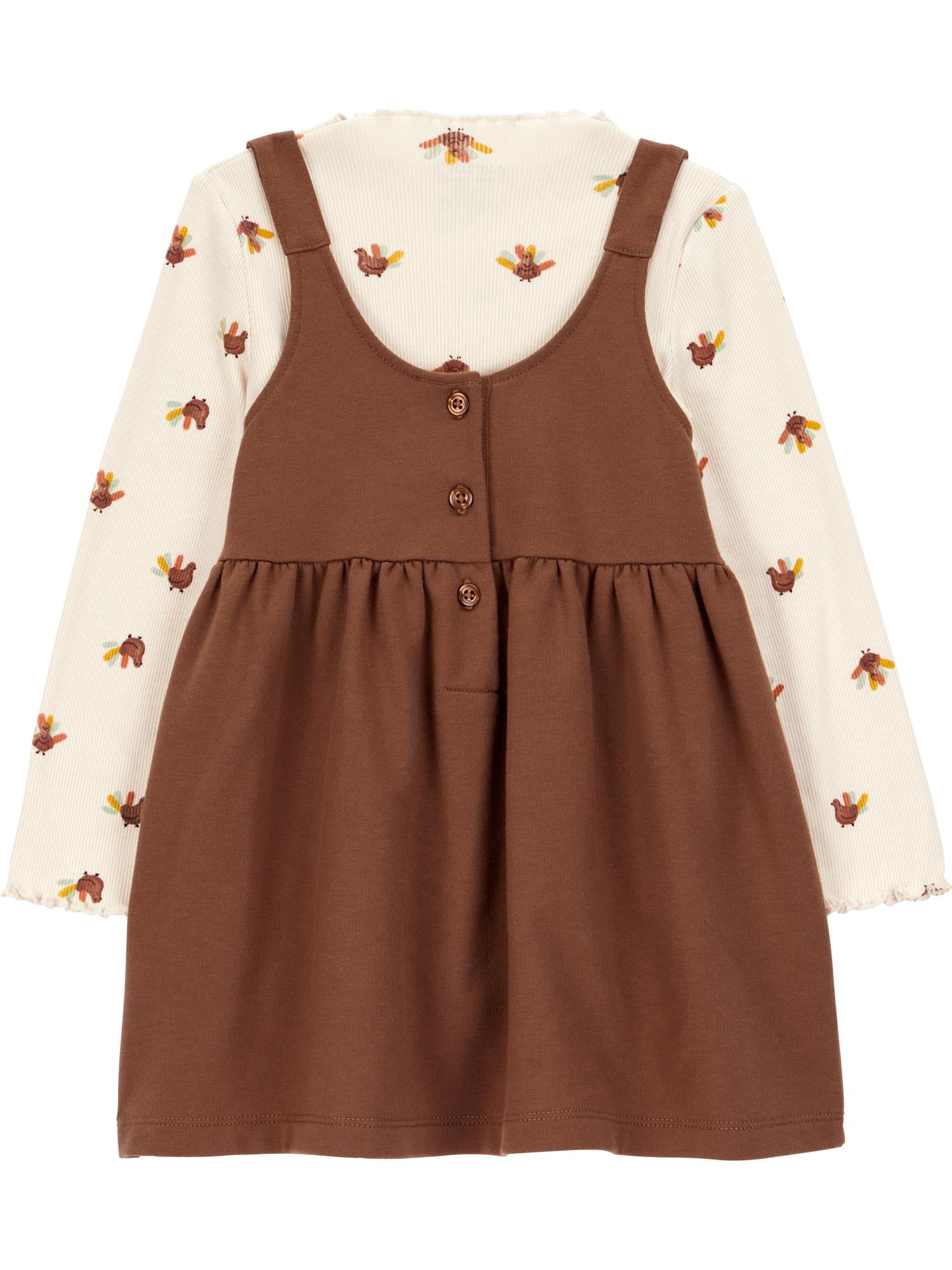 Carter's Child of Mine Toddler Girl Thanksgiving Dress, Sizes 12M-5T