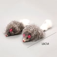 thumbnail image 2 of False Mouse Cat Pet Toys Long-haired Tail Mice Pet Toys For Pet Cats Dogs 18 cm Soft Plush Cat Pet Toys BLACK, 2 of 8