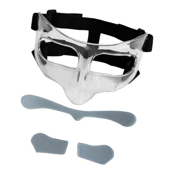 Máscara facial ajustable Zulema para baloncesto y fútbol claro 15 cm x 9,5 cm x 8,5 cm