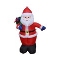 thumbnail image 1 of Inflables navideños Decoraciones para exteriores Mochila de Papá Noel de 4 pies con LED incorporado, 1 of 7