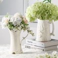 thumbnail image 4 of Artificial Flowers Large Silk Hydrangea Heads with Stems 90 Petals Fake Flowers for Wedding Home Party Shop Baby Shower Decor Pack of 6 (White), 4 of 5
