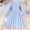Light Blue, variant on 4/July Girls' Dresses Size 6 Toddler Girls Long Sleeve Solid Princess Dress Dance Party Dresses Clothes