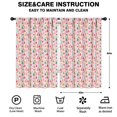 thumbnail image 2 of Blackout Kids Curtains,Pink Christmas Santa and Tree Pattern Childrens Insulated Curtains Set Of 2,Bedroom Essentials,Toddler Room Decor 52"x84", 2 of 5