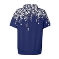 thumbnail image 4 of NAMTYQX Short Sleeve Shirts for Women Soft Casual Short Sleeve Lapel Lounge Womens Golf Polo Shirts Dark Blue Size M, 4 of 5
