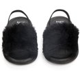 thumbnail image 2 of 2 Pack Infant Baby Girls Sandals Elastic Back Strap Flats Slippers Soft Toddles Princess Shoes Faux Fur Slides Shoes First Walker House Shoes, 2 of 7