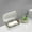 White 3S5, variant on Qonioi Draining Soap Box with Lid, Plastic Bathroom Soap Holder for Household Use, Soap Dish Soap Container Soap Saver