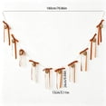 thumbnail image 3 of Christmas Bells Garland with Velvet Bow Ribbon Vintage Hanging Bunting for Fireplace Mantel Wall and Holiday Decor, 3 of 7
