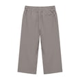 thumbnail image 6 of BOOMNY Girl's Baggy Capri Pants Wide Leg Jogger Pants for Kids Trendy Elastic Waist Solid Lightweight Trousers With Pockets, 6 of 7