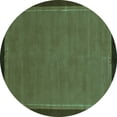 thumbnail image 1 of Ahgly Company Indoor Round Abstract Turquoise Blue Modern Area Rugs, 4' Round, 1 of 4