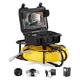 thumbnail image 1 of VEVOR Sewer Camera, 393 ft/120 m, 9" Screen Pipeline Inspection Camera with DVR Function, Waterproof IP68 Camera w/12 Adjustable LEDs, w/a 16 GB SD Card, for Sewer Line, Home, Duct Drain Pipe Plumbing, 1 of 9