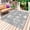 White Dark Gray, variant on Farmhouse Country Outdoor Rug for Patio/Deck/Porch, Non-Slip Large Area Rug 4 x 6 Ft, Black Vintage Trees Rustic French Garden Indoor Outdoor Rugs Washable Area Rugs, Camping Rug Carpet Runner