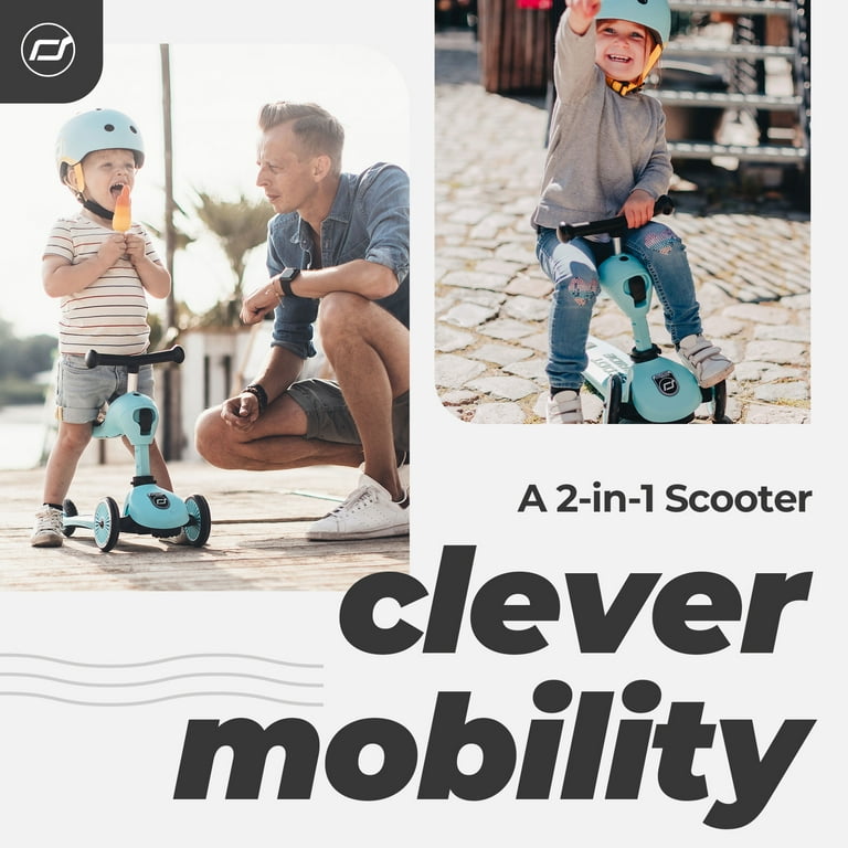 Scoot & Ride 2-in-1 Ride-On & Stand Scooter, Ages 1-5, Highwaykick