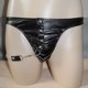 thumbnail image 3 of HOT Mens PU -string Ropa interior Cadena lateral Calzoncillos de tiro bajo Vereinskleidung Hugo pantalones atractivos, 3 of 9