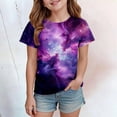 thumbnail image 2 of Shadoumai Toddler Girl Shirts Letter Print Round Neck Short Sleeve Tee for Toddler Trendy Gentleman Tops T-Shirts Toddler To Big Kid, 2 of 4