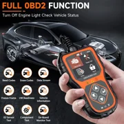 ANCEL AS200 OBD2 Scanner Car Code Reader Check Engine Fault, Turn off the MIL, Read & Clear Error Codes, DTC Lookup, Automotive Diagnostic Tool fits for 12V 16Pin Cars, Lifetime Free Update