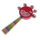 thumbnail image 1 of orff instrumento lindo madera mano campana sonajero niños sonido juguete rojo Sunnimix Juguete de tambor de sonajero de mano, 1 of 8