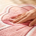 thumbnail image 6 of Naittoop Christmas Day Bow Rug 20x31.5in Pink Fluffy Area Rug Non Slip Plush Bedroom Carpet Cute Pink Bow Shape Door Mat for Romantic Home Decor Beside Bed Vanity Entryway or Gift for Her, 6 of 6