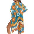 thumbnail image 5 of HELLHERO High Quality Fabrics Bathing Suit Cover Up for Beach Lightweight Quick Dry Multi-Floral, 5 of 6