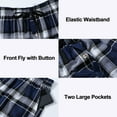 thumbnail image 3 of Yunbao Mens Cotton Pajama Sets Short Sleeve Sleepwear Button Down Loungewear Pjs with Pockets, 3 of 6
