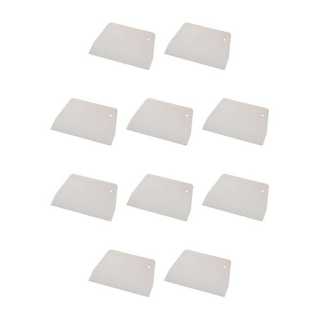 

Redempion Scraper Plastic Cake Spatula Non-Stick Baking Spatulas Pastry Cookie Scraper Tool Supplies White (White ) 10PCS
