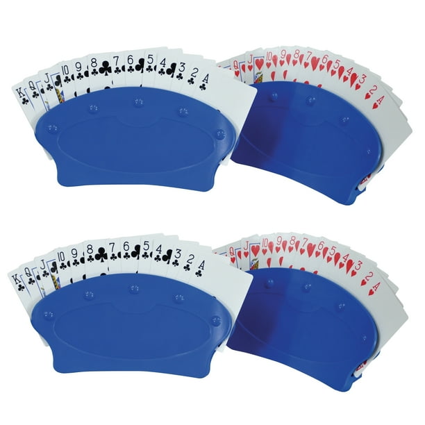 Imperial Home Set of 4 Playing Card Holders Hands Free Plastic Playing