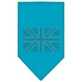 thumbnail image 1 of British Flag Rhinestone Bandana Turquoise Large, 1 of 1