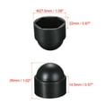 thumbnail image 3 of Uxcell Plastic Dome Nut Protection Cap Covers, M14 Nut Cover Black 50 Pack, 3 of 5
