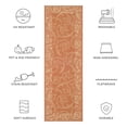 thumbnail image 5 of Safavieh Courtyard Daniel Oriental Indoor/Outdoor Runner Rug, Terracotta/Natural, 2'3" x 10', 5 of 9