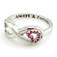 thumbnail image 2 of Tioneer Sterling Silver Always & Forever Classic Iconic Infinity Symbol & Heart Promise Ring, 2 of 2