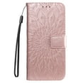 thumbnail image 3 of Allytech for Apple iPhone 15 Plus Case Wallet, Mandala Embossed PU Leather Flip Folio Cover Cards Slots Stand Protective Shockproof Wallet Case Cover for Apple iPhone 15 Plus - Rosegold, 3 of 12