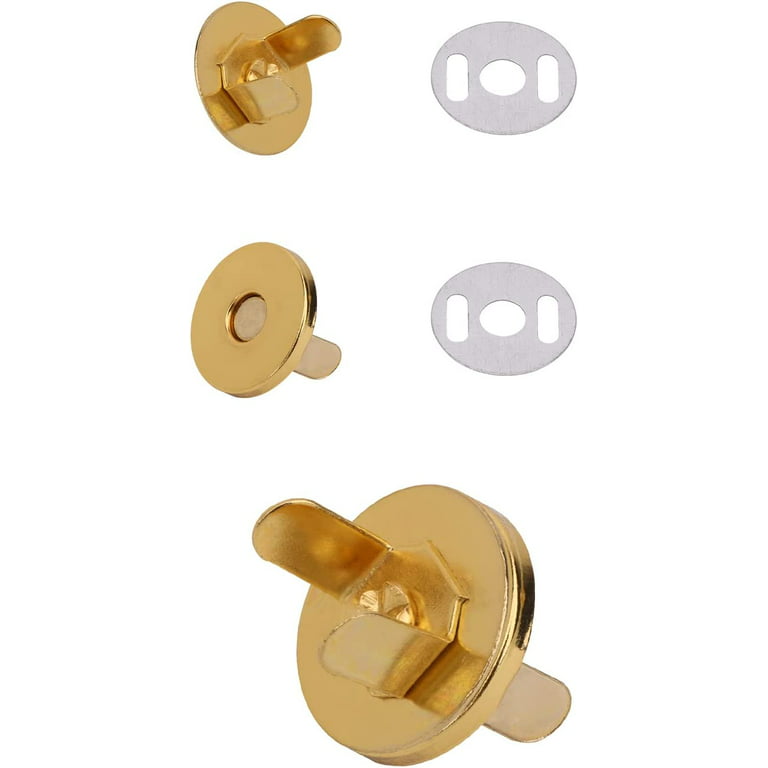 Gold (18mm) Magnetic Clasp Metal Snap Fastener Button Closure with