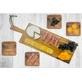 thumbnail image 3 of Woodard & Charles Acacia Wood 23" Paddle Board with 4 Serving Plates, 5 Piece Serving Set, 3 of 5
