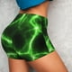 thumbnail image 4 of Fotbe Green Lightning Shorts Sin Costuras – Shorts Deportivos de Cintura Alta para Mujer, Elásticos para Gimnasio, Yoga, Running o Ciclismo-Small, 4 of 8