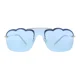 thumbnail image 2 of Miu Miu 0MU 55US 1BC178 Silver Irregular Sunglasses, 2 of 5