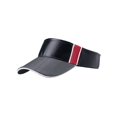 thumbnail image 1 of PU LEATHER LOOK FRONT VISOR, Black Red, 1 of 1