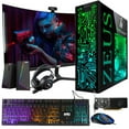 thumbnail image 1 of Restored TechMagnet Gaming Desktop PC,Intel i5 6th Gen,Zeus Pro 6,GT 1030 2GB DDR5,16GB RAM ARGB,256GB SSD+2TB HDD,MTG 24 Inch Curved Gaming Monitor,RGB Kit,Windows 11 Pro, 1 of 8