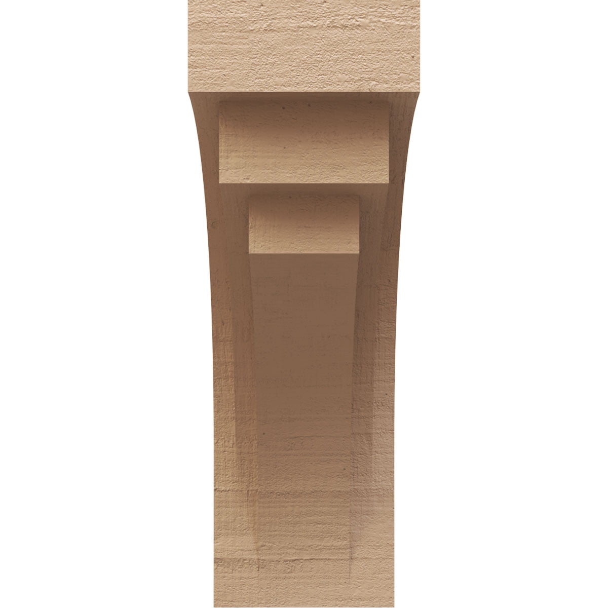 8"W x 16"D x 24"H Classic Rockford Rough Cedar Woodgrain TimberThane Corbel, Primed Tan