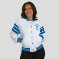 thumbnail image 4 of Women's WEAR by Erin Andrews White Detroit Lions Full-Snap Fleece Sweatshirt Jacket, 4 of 6