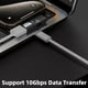 thumbnail image 2 of 3X Adaptador USB C A USB 3.2 2 en 1 con Puerto de Carga de 100 W, Convertidor 4/3 OTG para Ally, para , Negro, 2 of 5
