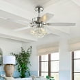 thumbnail image 6 of JONATHAN Y Kate 48" 3-Light Glam Crystal Drum LED Ceiling Fan With Remote, Chrome, 6 of 10