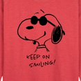 thumbnail image 2 of Peanuts - Cool Joe Keep On Smiling - Women's Lightweight French Terry Pullover, 2 of 6