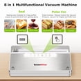 thumbnail image 5 of Bonsenkitchen Vacuum Sealer, Stainless Steel Food Sealer with Built-in Cutter and Bag Storage, include 1 Roll Bag & Vacuum Bags, 5 of 10