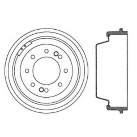 Centric Parts Brake Drum P/N:123.68001 Fits select: 1971-1972 CHEVROLET C20, 1971 CHEVROLET K20