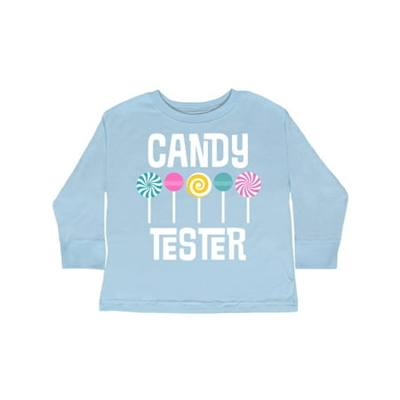 

Inktastic Candy Tester Cute Sweets Gift Toddler Boy or Toddler Girl Long Sleeve T-Shirt