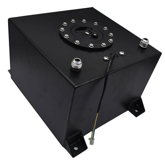 LABLT 5 Gallon Coated Aluminum Fuel Cell Gas Tank & Level Sender for Racing/drifting Black