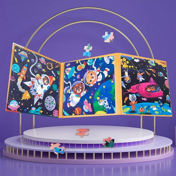 KTTECTOA Gamme Complète de 10 Casse-Têtes Magnétiques Avancés pour Tout-Petits de 3 à 7 Ans Livre de Casse-Têtes Magnétique 3 en 1 Jeu de Casse-Tête Jouets d'Activité Magnétiques pour Garçons et Filles Liquidation Jouets d'Extérieur Canada Da