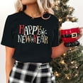 thumbnail image 1 of Fankiway T-Shirt Décontracté à Manches Courtes pour Femme avec Imprimé du Nouvel An, Col Rond, Haut à Manches Courtes, Haut/chemise à Manches Courtes à Col Rond, Ensemble de Vêtements pour Femmes, Tenues pour Femmes, Ensemble 2 Pcs, 1 of 7